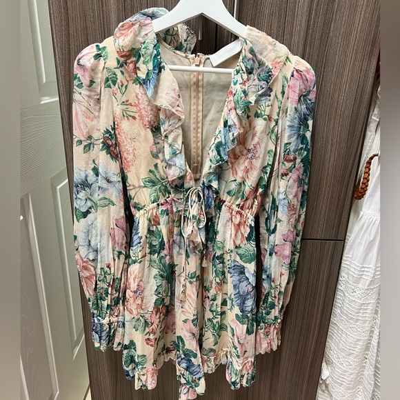 Zimmermann Pants - Zimmerman Verity Ruffle-trimmed Floral romper